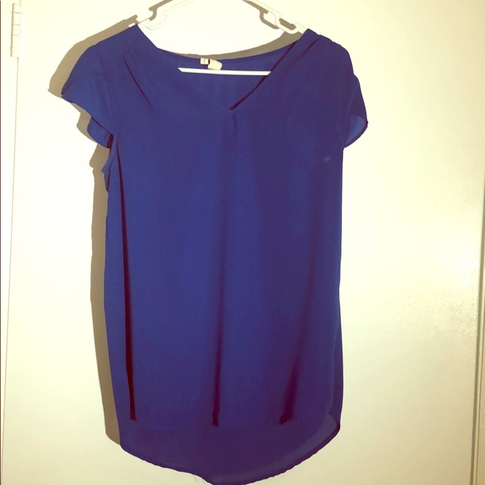 Royal blue top